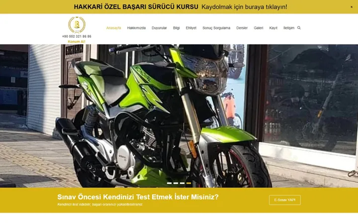 Hakkari Başarı Sürücü Kursu web sitesi – basarisurucukursu30.com