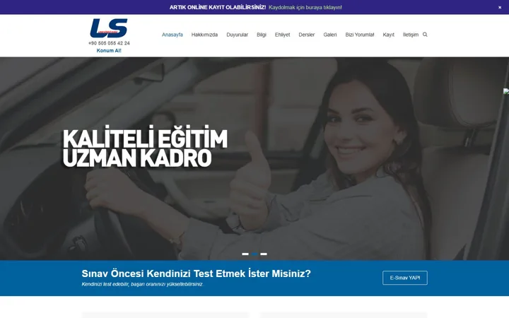 Hakkari Lider Sürücü Kursu web sitesi – hakkarilidersurucukursu.com