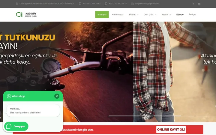 Kadıköy Sürücü Kursu web sitesi – kadikoyehliyet.org