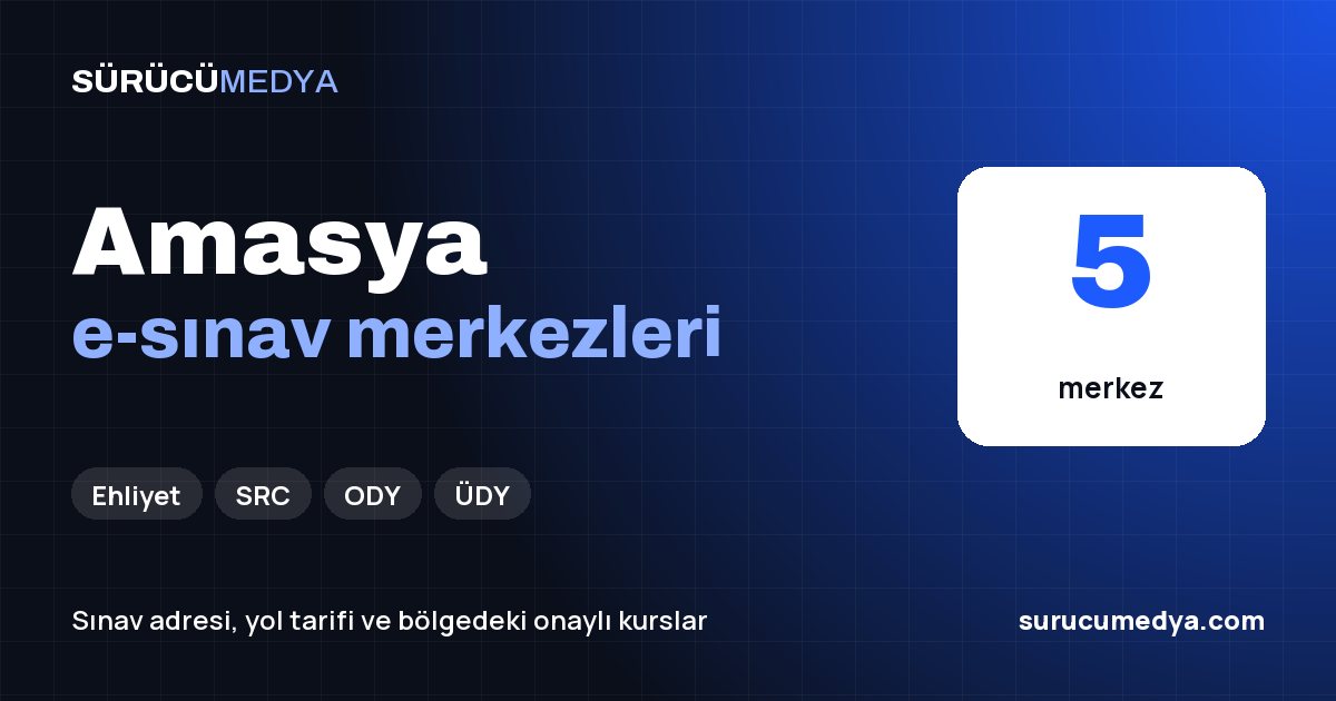 Amasya e-sınav merkezleri paylaşım görseli