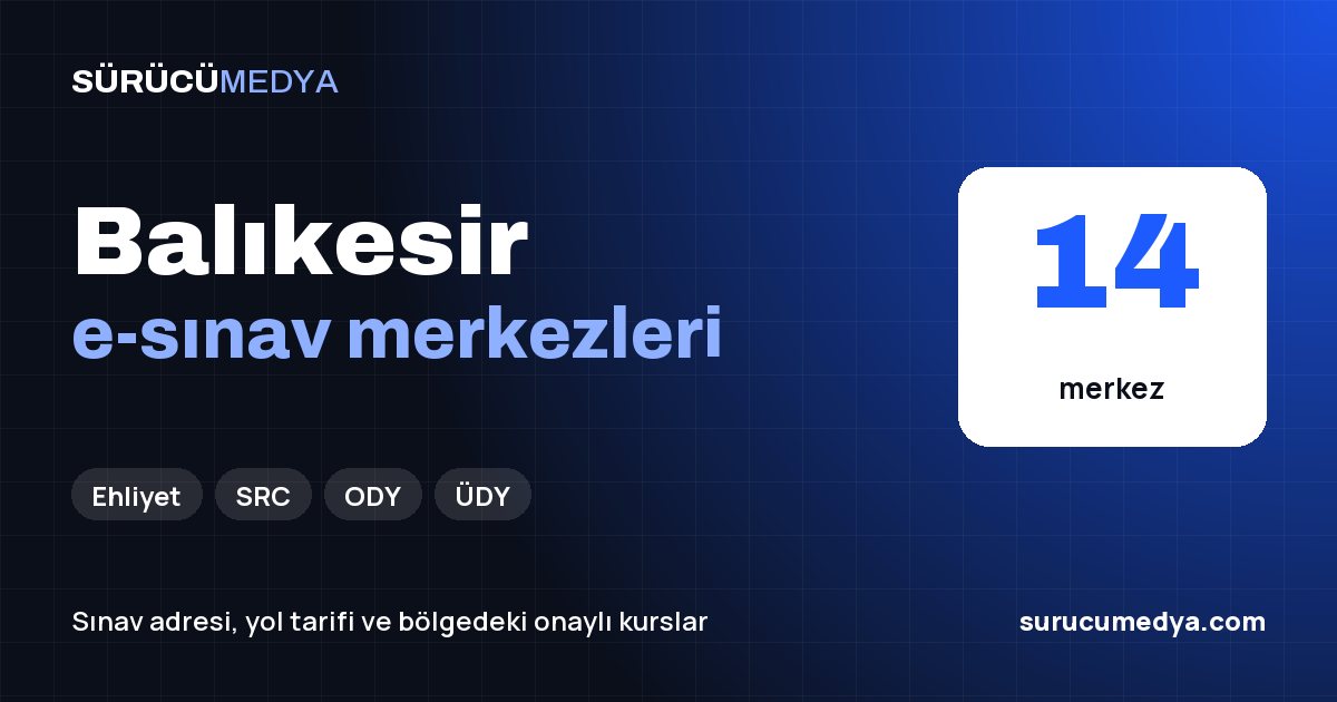 Balıkesir e-sınav merkezleri paylaşım görseli