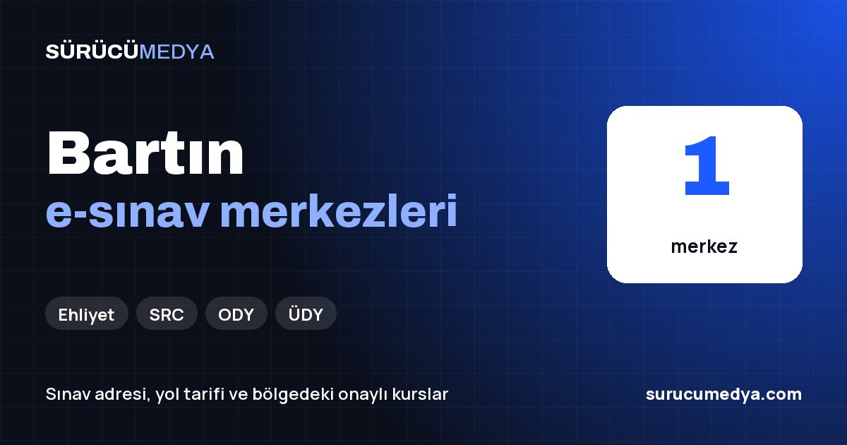 Bartın e-sınav merkezleri paylaşım görseli