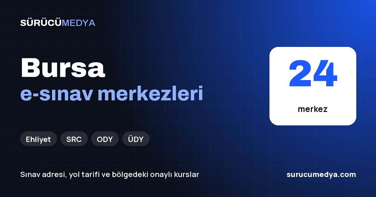 Bursa e-sınav merkezleri paylaşım görseli