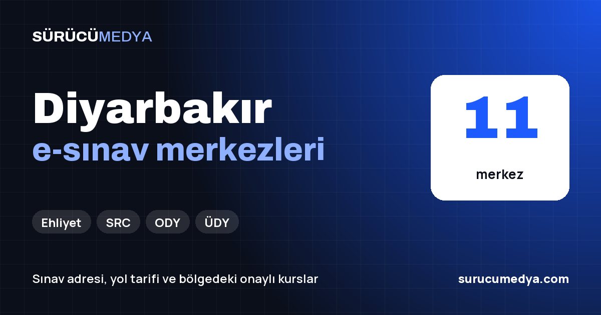 Diyarbakır e-sınav merkezleri paylaşım görseli