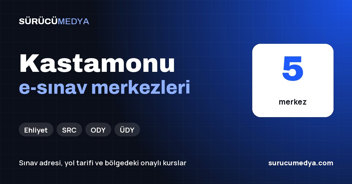 Kastamonu e-sınav merkezleri paylaşım görseli