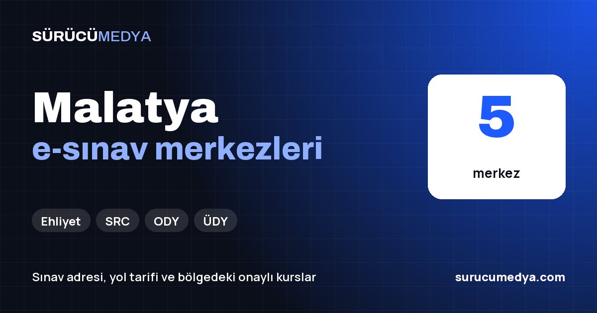 Malatya e-sınav merkezleri paylaşım görseli