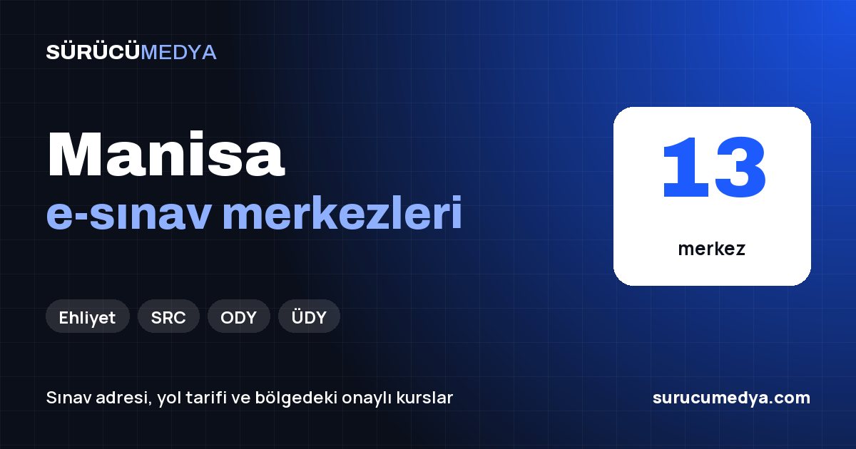 Manisa e-sınav merkezleri paylaşım görseli